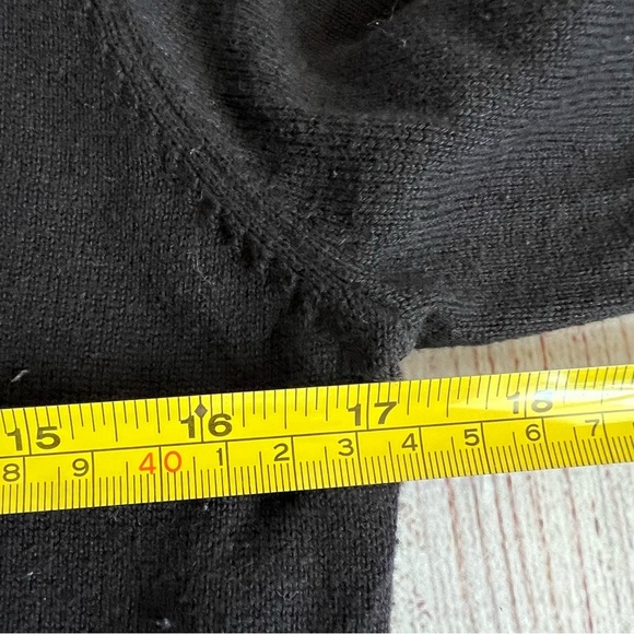 Tailor B Moss Black Ruffle Cardigan Medium - Picture 5 of 6